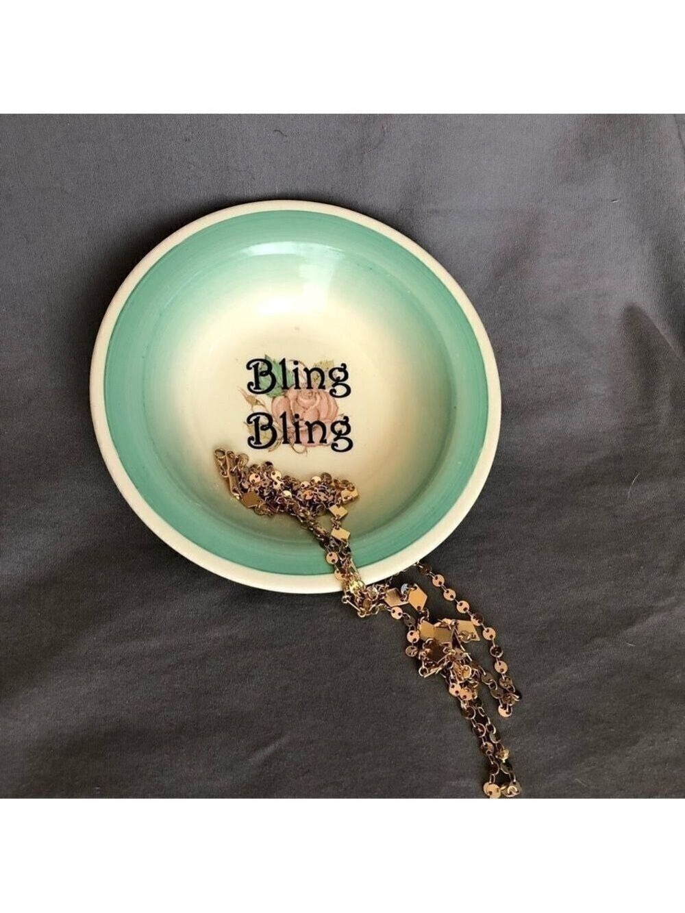 𝅺sassy Vintage jewelry bowl